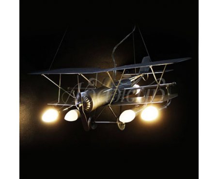 Люстра дизайнерская в детскую Самолет 5-я