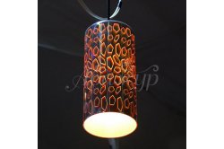 Люстра дизайнерская 3D LASER хром круг 021-004-0001