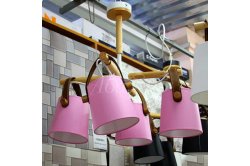 Люстра 60404 Риони (4л) розовая