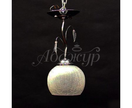 Люстра для кухни 1 плафон MD 50015/1C CR+WT