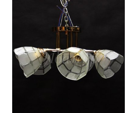 Люстра потолочная с 5-ю плафонами 20-MH 35633B/5 MTWH+FGD