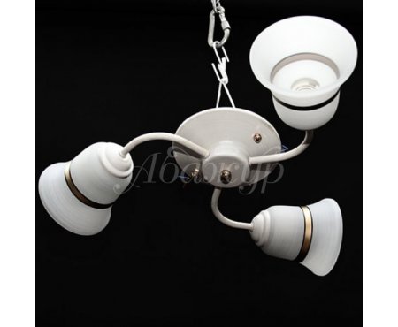 Люстра потолочная с 3-мя плафонами 29-A162/3 WT+WT