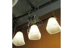 Люстра с плафоном 67108/3 CR+BK