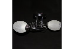Люстра потолочная с 2-мя плафонами KT-D078/2 CR+BK+WT